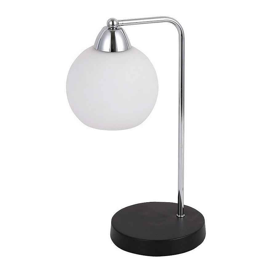 Lampara sobremesa metal color cromo serie pissis 17cm