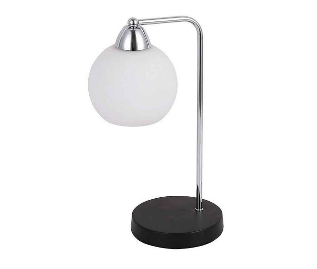 Lampara sobremesa metal color cromo serie pissis 17cm