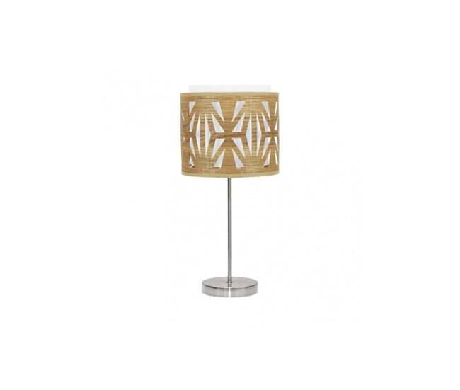 Lampara sobremesa metal color niquel serie katerina 17cm
