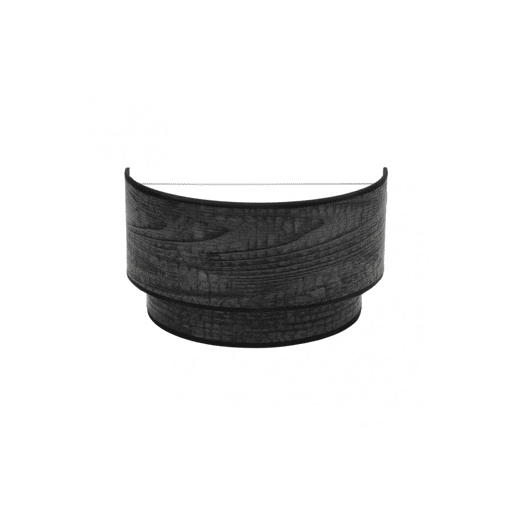 candeeiro de parede metálico cor castanha série smile 30cm