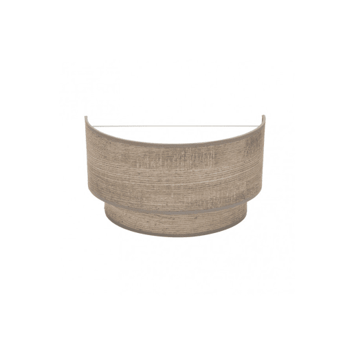 candeeiro de parede metálico cor castanha série smile 30cm