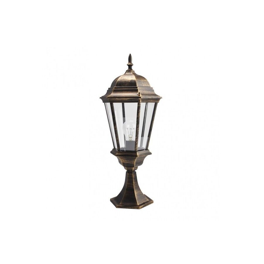 Sobremuro jardin aluminio color negro serie regulus 23cm