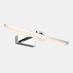 candeeiro de parede em metal cromado série greco 54cm