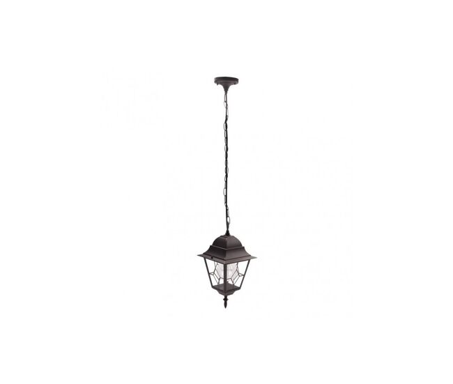 Colgante para exterior aluminio color marron serie bootes 18.5cm