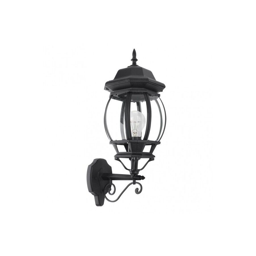 Aplique de exterior aluminio color negro serie caelum 19cm