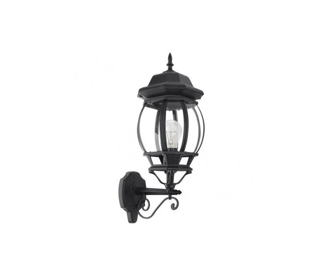Aplique de exterior aluminio color negro serie caelum 19cm