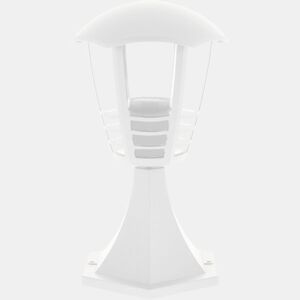 série terva candeeiro de parede exterior em alumínio branco de 17 cm