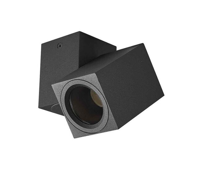 Foco aluminio color negro serie nerja 12.3cm