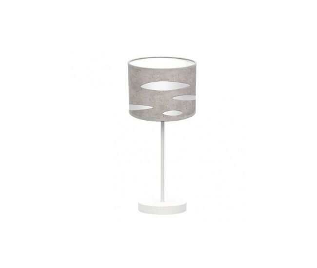 Lampara sobremesa metal color blanco serie odra 17cm