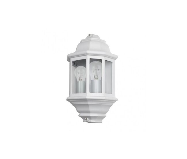 Aplique de exterior aluminio color blanco serie shaula 22cm