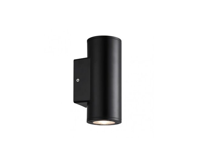 Aplique de exterior policarbonato color negro serie yopol 7.6cm