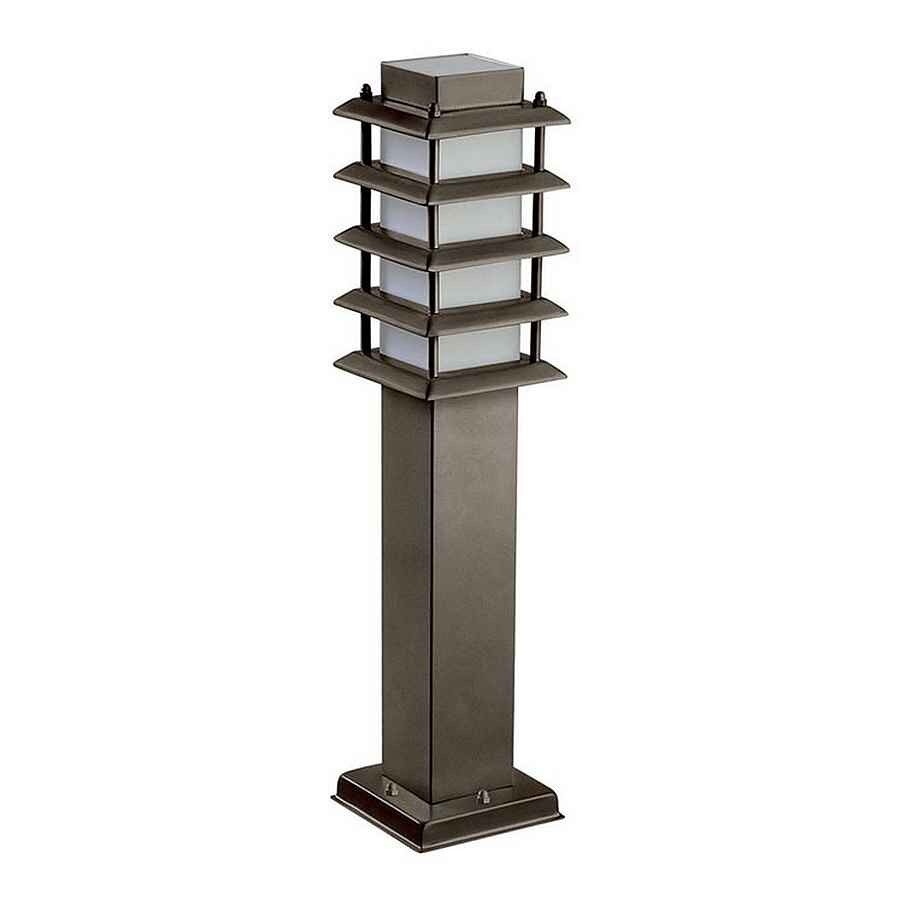 Baliza para exterior metal color marron serie siljan 10cm