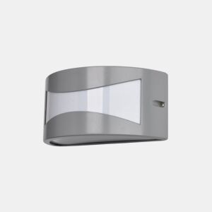 candeeiro de parede para exterior em alumínio cinzento série hadar 25cm