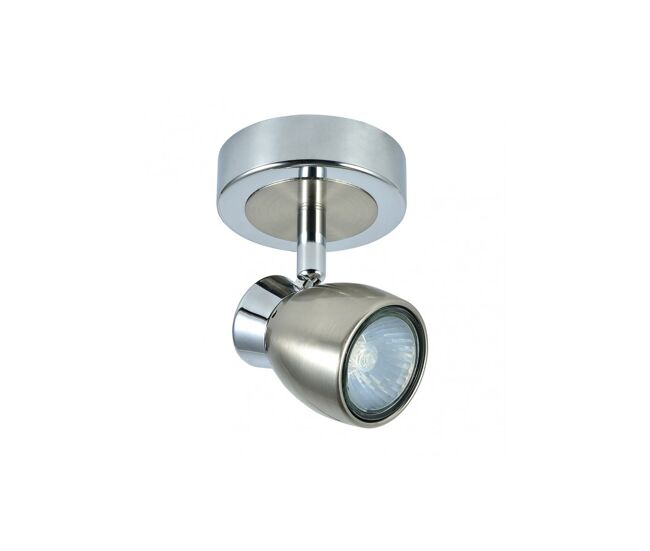 Foco 1 luz metal color niquel serie chacho 12cm