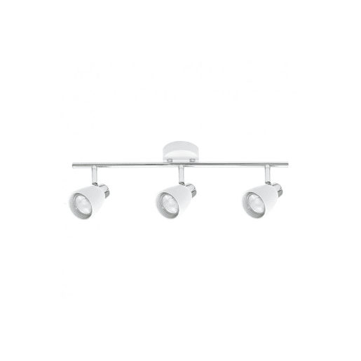 candeeiro de parede em metal branco série diego 14cm