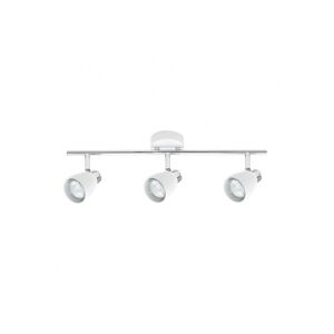 candeeiro de parede em metal branco série diego 14cm