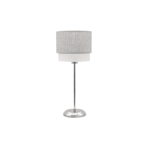 candeeiro de mesa em metal cinzento série kenya 18cm