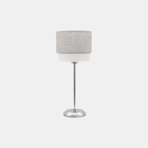 candeeiro de mesa em metal cinzento série kenya 18cm