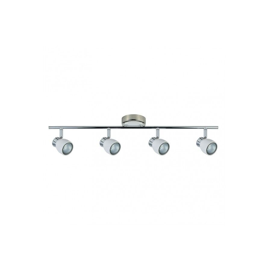 Regleta 4 luces metal color blanco serie chacho 69.5cm