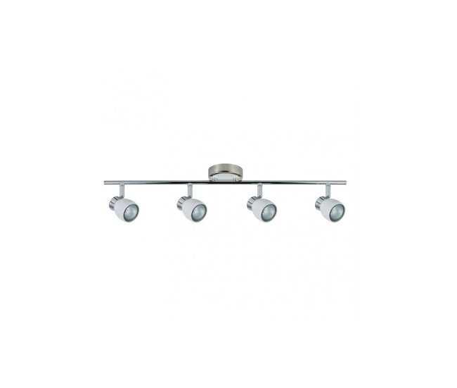 Regleta 4 luces metal color blanco serie chacho 69.5cm