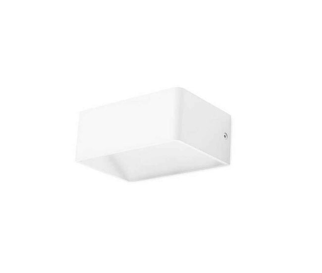 Aplique de pared aluminio color blanco serie toppi 15cm