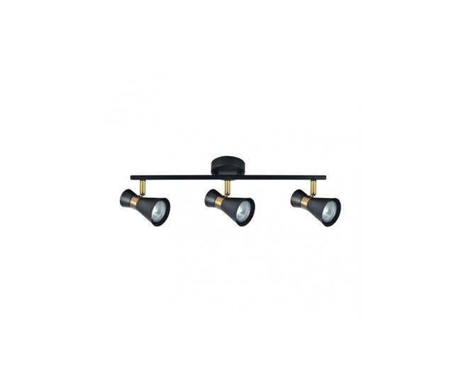 Regleta 3 luces metal color negro serie mã¡ximo 48.5cm
