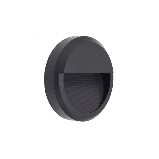 candeeiro de parede para exterior em metal cinzento série lordelo 5,5cm