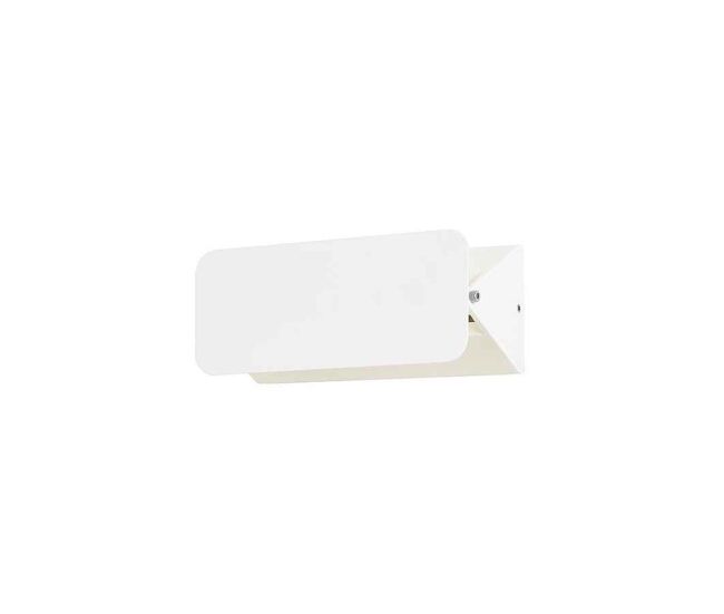 Aplique de exterior aluminio color blanco serie shape 18cm