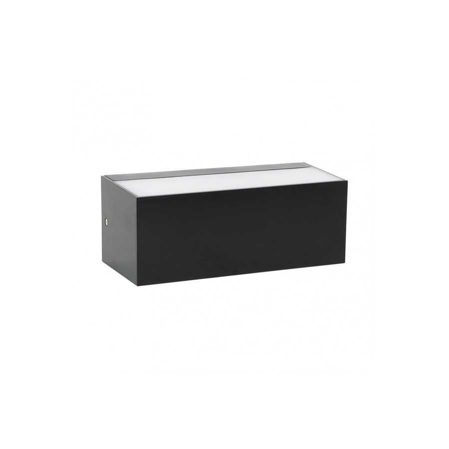 Lampara exterior policarbonato color negro serie masala 23cm