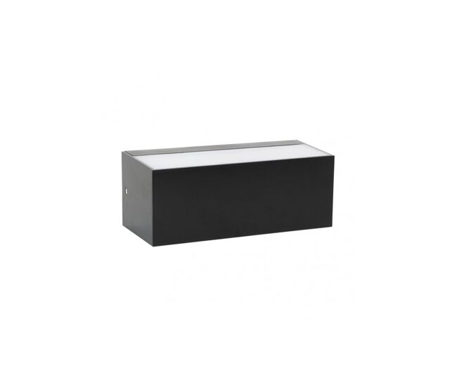 Lampara exterior policarbonato color negro serie masala 23cm