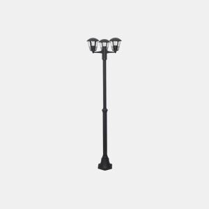 lanterna de jardim em metal cinzento série terva 48cm