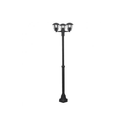 lanterna de jardim em metal cinzento série terva 48cm