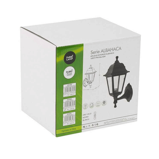 candeeiro de parede exterior em policarbonato branco série albahaca 15cm candeeiro de parede exterior em policarbonato branco série albahaca 15cm