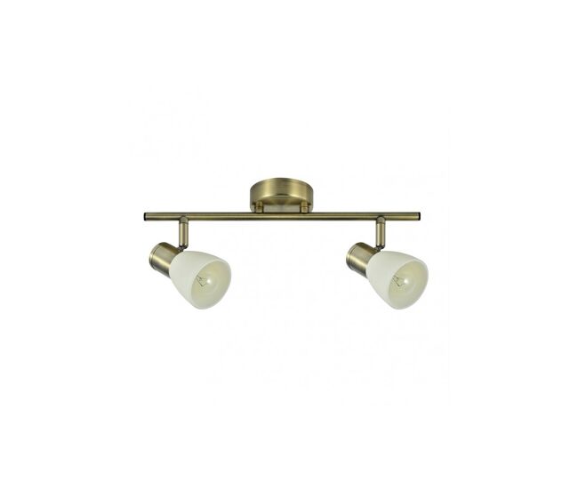 Regleta 2 luces metal color dorado serie cholo 36.5cm