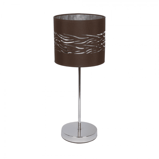 candeeiro de mesa metálico cor castanha serie niebla 17cm