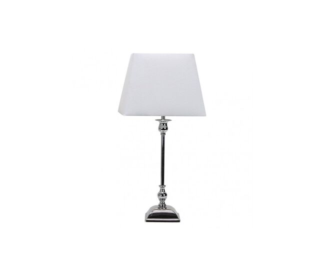 Lampara sobremesa metal color cromo serie percasol 25cm