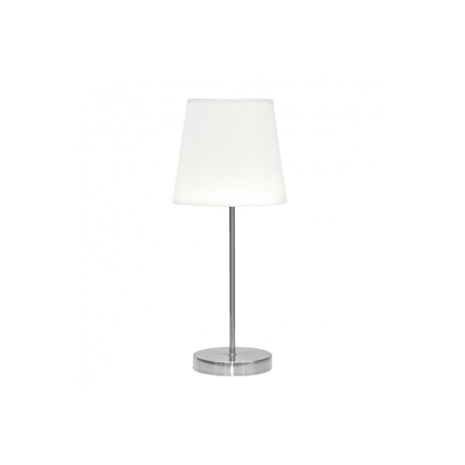 candeeiro de mesa em metal niquelado série maldãvas 20cm