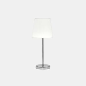 candeeiro de mesa em metal niquelado série maldãvas 20cm