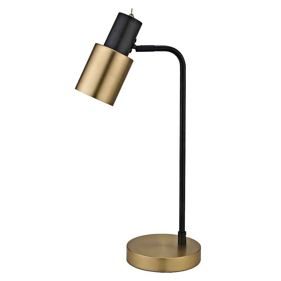 Lampara sobremesa metal color negro serie maena 22cm