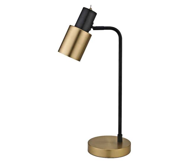 Lampara sobremesa metal color negro serie maena 22cm