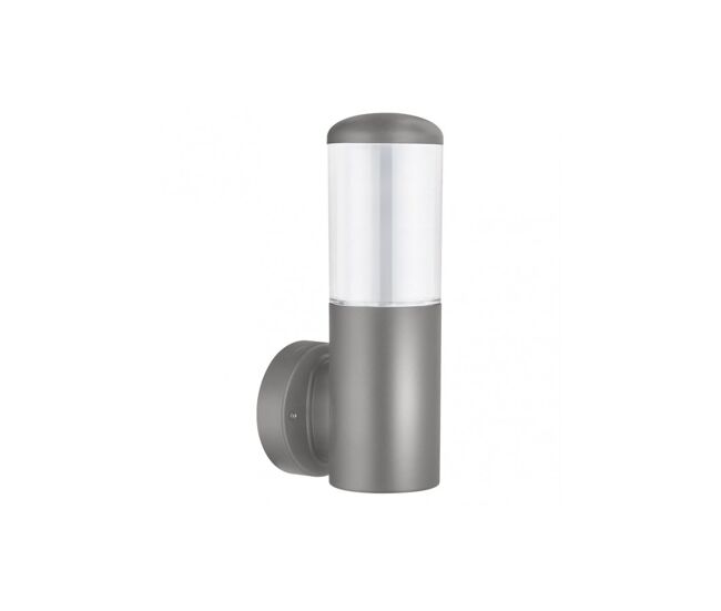 Aplique de exterior policarbonato color gris serie azafran 9.1cm