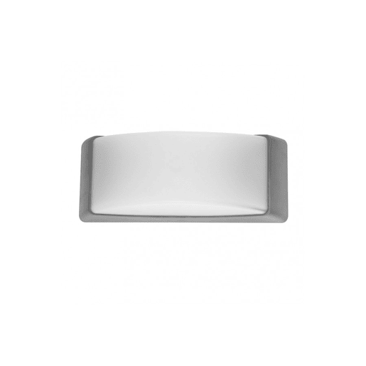 candeeiro de parede exterior em policarbonato cor cinzenta série azuki 32cm