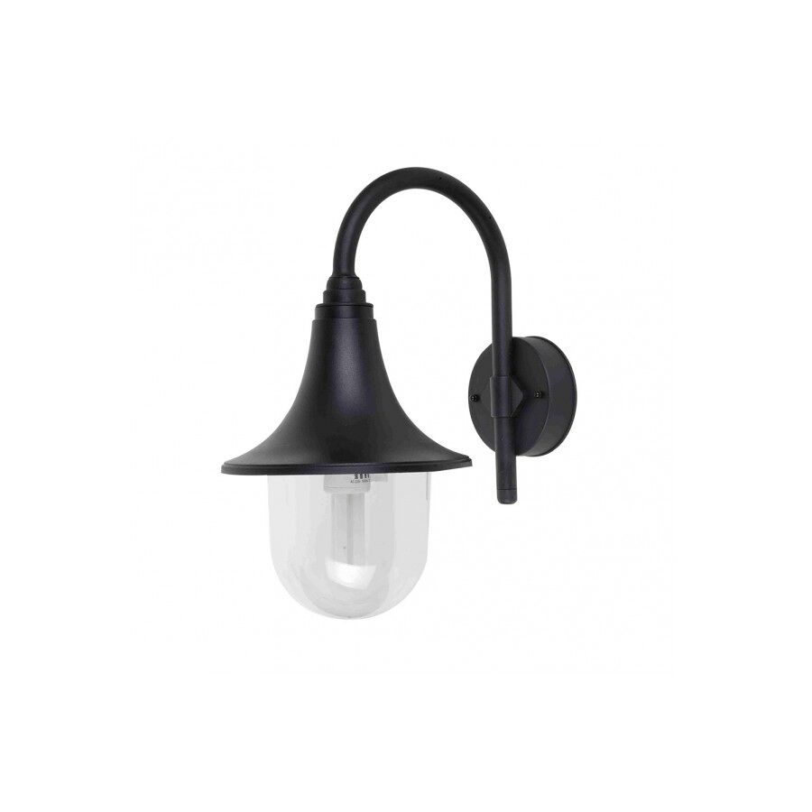 Aplique de exterior policarbonato color negro serie hinojo 21.7cm
