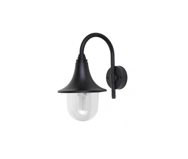 Aplique de exterior policarbonato color negro serie hinojo 21.7cm