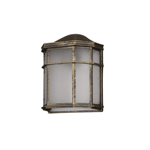 candeeiro de parede exterior em alumínio dourado de 11 cm da série bellatrix candeeiro de parede exterior em alumínio dourado de 11 cm da série bellatrix