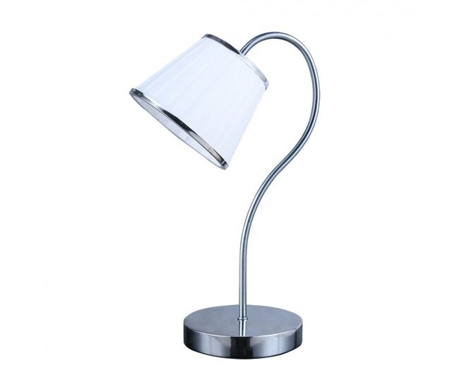 Lampara sobremesa metal color cromo serie lantanas 15.5cm