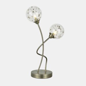 candeeiro de mesa série rio de janeiro 24cm metal dourado 24cm