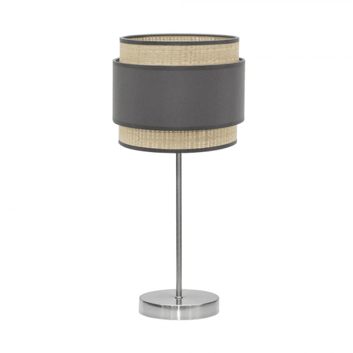candeeiro de mesa metálico cor cinzenta série kandy 30cm