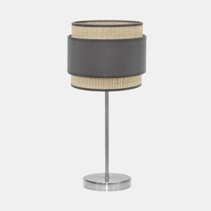 candeeiro de mesa metálico cor cinzenta série kandy 30cm
