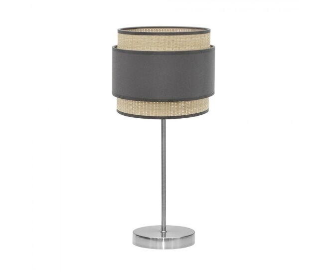 Lampara sobremesa metal color gris serie kandy 30cm